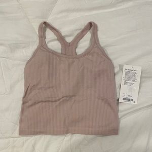 Lululemon ebb to street tank misty pink